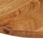 vidaXL Dessus de table Ø 80x3 8 cm rond bois de manguier massif
