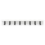 vidaXL Porte-manteau mural Blanc 80 x 10.5 x 10.5 cm Bois d'ingénierie