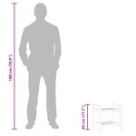 vidaXL Table d'appoint de salle de bain 45x30x45cm bois de teck solide