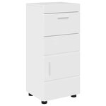 vidaXL Cabinet de salle de bain TULUM Blanc brillant 37 x 31.5 x 82 cm