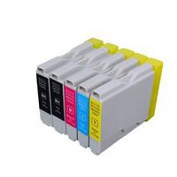 Pack 5 cartouches compatibles brother lc1000pack