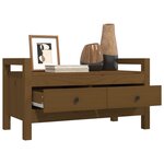 vidaXL Banc d'entrée Marron miel 80x40x43 cm Bois de pin massif