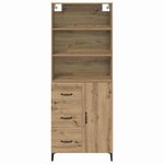 vidaXL Haut Armoire avec tiroir Chêne artisanal 69 5 x 34 x 180 cm