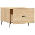 vidaXL Table basse Chêne sonoma 50x50x40 cm Bois d'ingénierie