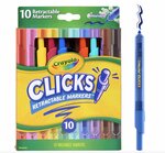Marqueurs Clicks retractables 10 Pièces