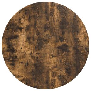 vidaXL Plateau de table Chêne fumé 70 x 70 x 1 5 cm Bois d'ingénierie