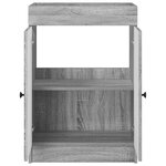 vidaXL Armoire sous évier de salle de bain Sonoma gris