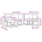 vidaXL Ensemble de canapés d'extérieur 6 pc Blanc et crème Polyester