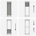 vidaXL Store plissé anthracite 55x200 cm largeur du tissu 54 4 cm