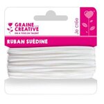 Ruban Suedine Blanc 5M