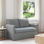 vidaXL Canapé Gris clair 136 x 82 x 85 cm tissu