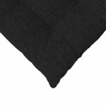 vidaXL Coussins de siège 2 Pièces Noir 40 x 40 x 6 cm tissu