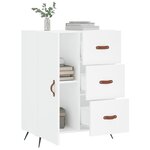 vidaXL Buffet blanc 69 5x34x90 cm bois d'ingénierie