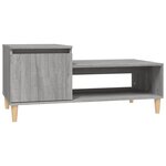 vidaXL Table basse Sonoma gris 100x50x45 cm Bois d'ingénierie