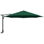 vidaXL Parasol de jardin Vert 248 x 248 x 148 cm Polyester  Acier