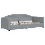 vidaXL Lit de repos gris clair 90x190 cm tissu