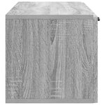vidaXL Meuble TV mural Sonoma gris 98 x 31 x 30 cm Bois d'ingénierie
