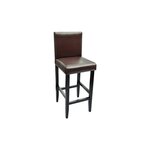 vidaXL Tabourets de bar lot de 4 marron foncé similicuir
