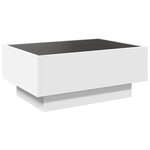 vidaXL Table basse avec LED blanc 70x50x30 cm bois d'ingénierie