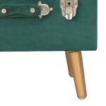 vidaXL Tabouret de rangement 40 cm Vert Velours