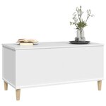 vidaXL Table basse Blanc 90x44 5x45 cm Bois d'ingénierie