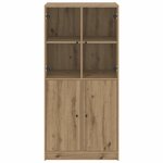 vidaXL Buffet haut avec portes chêne artisanal bois d'ingénierie