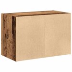 vidaXL Armoire avec 2 tiroirs vieux bois 60x31x40 cm bois d'ingénierie