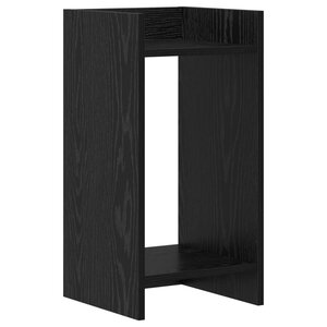 vidaXL Support de Plante Chêne noir 30 x 30 x 60 cm Bois d'ingénierie