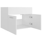 vidaXL Armoire d'évier Blanc 60x38 5x46 cm Aggloméré