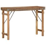 vidaXL Table console Marron 110 x 35 x 76 cm