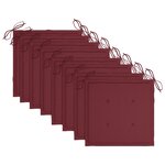 vidaXL Chaises de jardin et coussins lot de 8 Bois acacia solide Gris