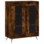 vidaXL Buffet chêne fumé 69 5x34x90 cm bois d'ingénierie