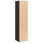vidaXL Buffet haut noir 45x41x185 cm bois d'ingénierie