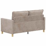 vidaXL Canapé Beige 156 x 81 x 87 5 cm Polyester