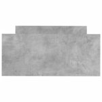 vidaXL Cadre de lit gris béton 90x190 cm bois d'ingénierie
