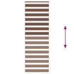 vidaXL Store zèbre marron 80x200 cm largeur du tissu 75 9 cm polyester