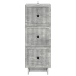 vidaXL Armoire à tiroirs Gris béton 33 x 34 5 x 90 cm