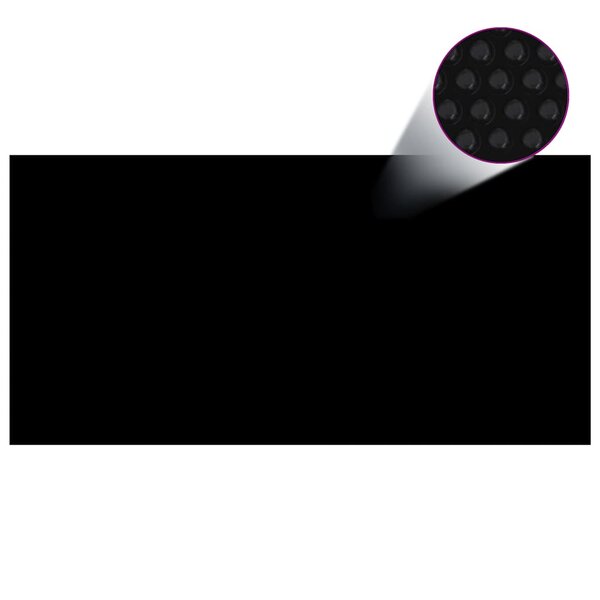 vidaXL Couverture de piscine Noir 549 x 274 cm PE