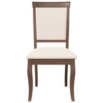 vidaXL Chaises à manger coussins 2 Pièces marron bois massif caoutchouc