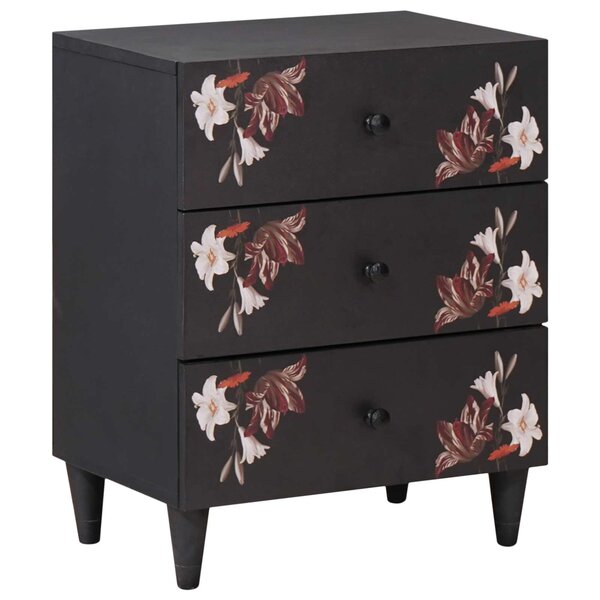 vidaXL Table de chevet avec tiroir Multicolore 50 x 33 x 60 cm