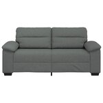 vidaXL Canapé à 2 places gris foncé 180x81x84 cm tissu