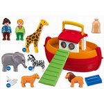 Playmobil 6765 - playmobil 1.2.3 - arche de noé transportable