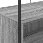 vidaXL Porte-vêtements avec étagères gris sonoma 100x44x160 cm
