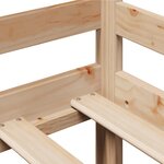 vidaXL Lit de jour avec tiroirs sans matelas 80x200 cm bois massif