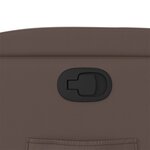vidaXL Fauteuil inclinable Marron Similicuir