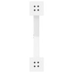 vidaXL Pieds de table à manger en forme de X 2 pièces blanc 57 x (72-73) cm acier