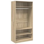 vidaXL Garde-robe Chêne sonoma 100x50x200 cm Bois d'ingénierie