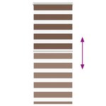vidaXL Store zèbre marron 60x150 cm largeur du tissu 55 9 cm polyester