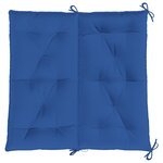vidaXL Coussin de banc de jardin bleu 100x(50+50)x7 cm tissu oxford