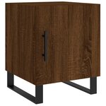 vidaXL Tables de chevet 2Pièces chêne marron 40x40x50cm bois d'ingénierie